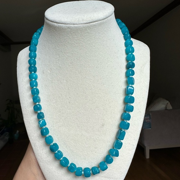 Handcrafted Chunky Gemstone Statement Necklace - Picture 1 of 3